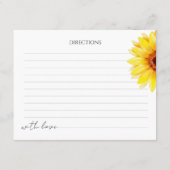 Enclosure Kaart Vrijgezellenfeest Recept. (Achterkant)