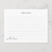 Enclosure Kaart Vrijgezellenfeest Recept. (Achterkant)