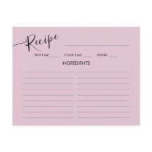 Enclosure Kaart Vrijgezellenfeest Recept.