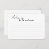 Enclosure Kaarten Advies voor een bruidsdouche. (Voorkant / Achterkant)