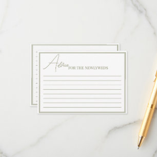 Enclosure Kaarten Advies voor een bruidsdouche.