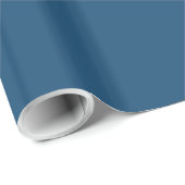 Encore Blau Effen Kleur Cadeaupapier (Rol Hoek)