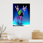 Encore Blue Lights Poster (Keuken)