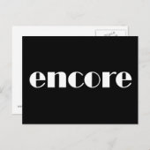 Encore Briefkaart (Voorkant / Achterkant)