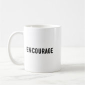 Encourage One Word Insrational Motivational Distre Koffiemok (Links)