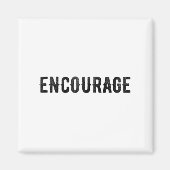Encourage One Word Insrational Motivational Distre Magneet (Voorkant)