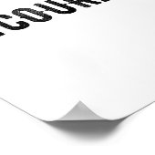 Encourage One Word Insrational Motivational Distre Poster (Hoek)