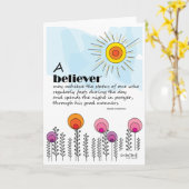 Encouragement for Believers Card Kaart (Gele Bloem)