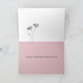 Encouragement God Loves You Scripture Psalm Flower Kaart (Binnen)