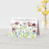 Encouragement God Loves You Scripture Psalm Flower Kaart (Gele Bloem)