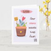 Encouragement - Islamic Colorful Kaart (Gele Bloem)