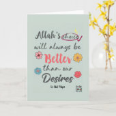 Encouragement - Islamic Kaart (Gele Bloem)