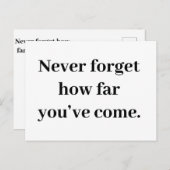 Encouragement Journey Card Briefkaart (Voorkant / Achterkant)