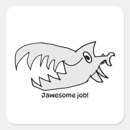 Encouragement Sticker for Kids - Shark (Voorkant)