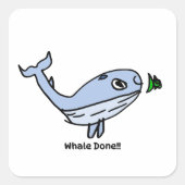 Encouragement Sticker for Kids - Whale (Voorkant)