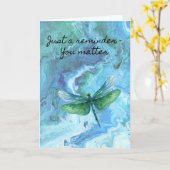 Encouragement support kaart (Gele Bloem)