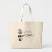 Encouraging Scripture Psalm 1:3  Grote Tote Bag (Voorkant)