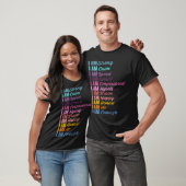 Encouraging Self Affirmations Humanity Love Positi T-shirt (Unisex)