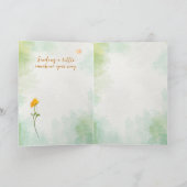 Encouraging Sunshine Florals with Soft Watercolor Kaart (Binnen)