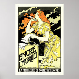 ENCRE L MARQUET Eugene Grasset Art  Poster
