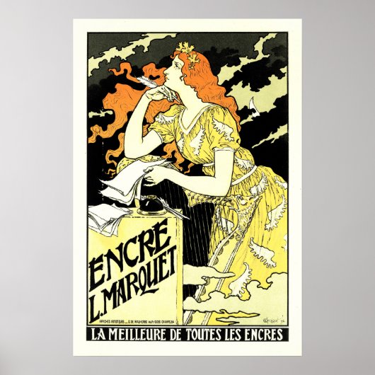 ENCRE L MARQUET Eugene Grasset Art  Poster (Voorkant)