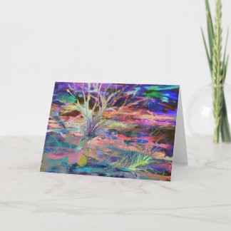 Encroachment - Wenskaart, origineel kunstwerk Bedankkaart