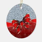 Encruonds Diamonds kijken naar Glitter Patter Keramisch Ornament (Links)