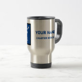 Encruste Palm Yacht Club Travel Mug Reisbeker (Voorkant rechts)