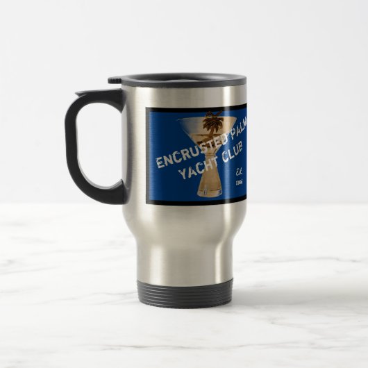 Encruste Palm Yacht Club Travel Mug Reisbeker (Links)