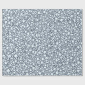 Encrusted Diamonds Look Glitter Cadeaupapier (Vlak)