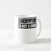 Encryptie Is Geen Misdaad Koffiemok (Voorkant rechts)