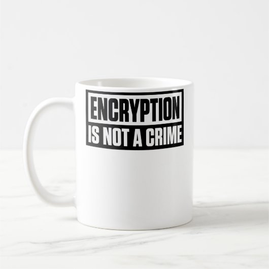 Encryptie Is Geen Misdaad Koffiemok (Links)