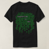 Encryption Design Security Programmer Cryptographe T-shirt (Design voorkant)