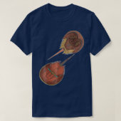 Encycloart Hoefijzer Crab Xiphosura T-shirt (Design voorkant)