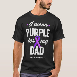 End Alz ik Draag Paars voor mijn vader Alzheimer A T-shirt