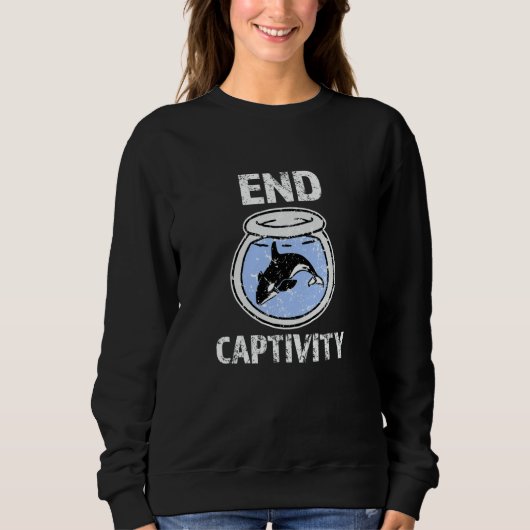 End Captivity Shirt Free the Orca Whales apparel (Voorkant)