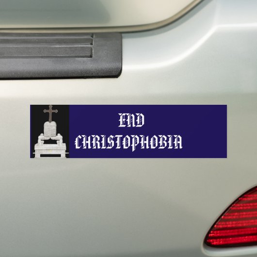 END CHRISTOPHOBIA BUMPERSTICKER (Op auto)