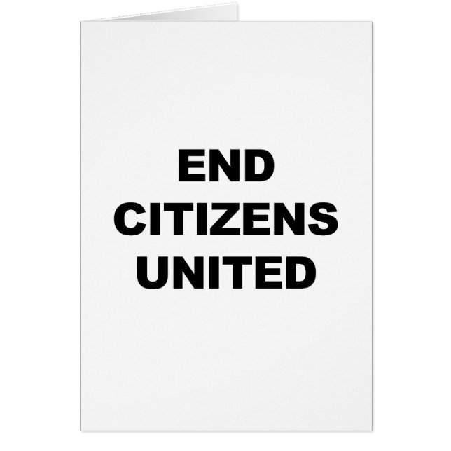 End Citizens United (Voorkant)