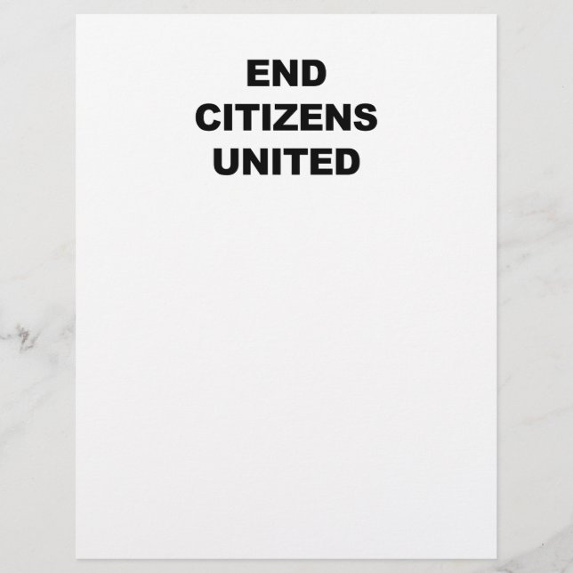 End Citizens United (Voorkant)