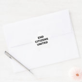 End Citizens United Ster Sticker (Envelop)