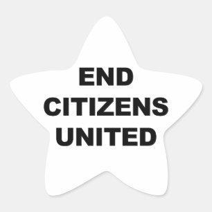 End Citizens United Ster Sticker