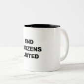 End Citizens United Tweekleurige Koffiemok (Voorkant rechts)