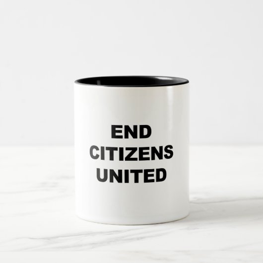 End Citizens United Tweekleurige Koffiemok (Center)