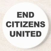 End Citizens United Zandsteen Onderzetter (Voorkant)