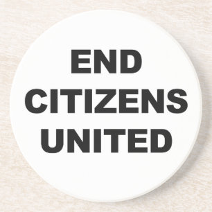End Citizens United Zandsteen Onderzetter