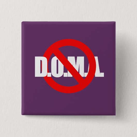 END DOMA -.png Vierkante Button 5,1 Cm (Voorkant)