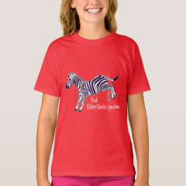 End Ehlers-Danlos Syndroom met Zebra T-shirt