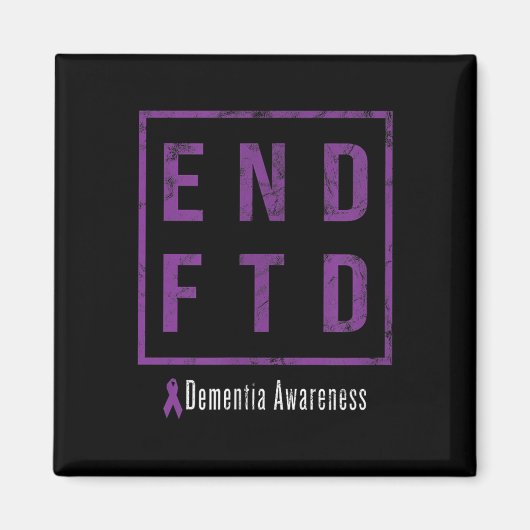 End-FTD, distressed frontotemporale dementie-bewus Magneet (Voorkant)