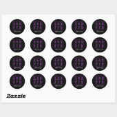 End-FTD, distressed frontotemporale dementie-bewus Ronde Sticker (Vel)