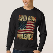 End Gun Violence Awareness US Flag Gun Control Trui (Voorkant)